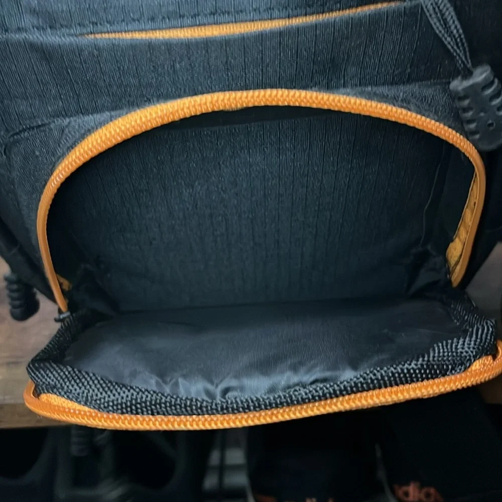 Black and Orange Men's Crossbody Bag